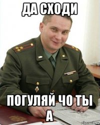 да сходи погуляй чо ты а