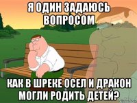 я один задаюсь вопросом как в шреке осел и дракон могли родить детей?