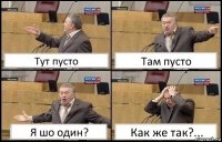 Тут пусто Там пусто Я шо один? Как же так?...