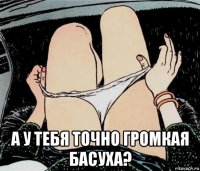  а у тебя точно громкая басуха?