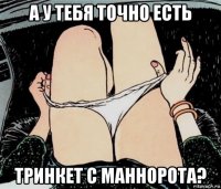 а у тебя точно есть тринкет с маннорота?