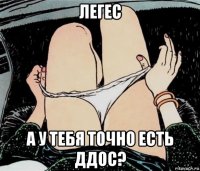 легес а у тебя точно есть ддос?