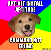 apt-get install aptitude command not found