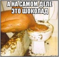 а на самом деле это шоколад 