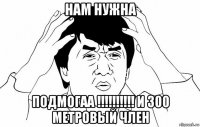 нам нужна подмогаа !!!!!!!!!! и 300 метровый член