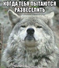 когда тебя пытаются развеселить 