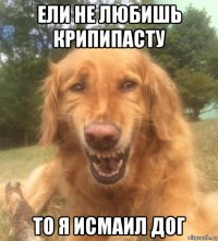 ели не любишь крипипасту то я исмаил дог