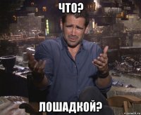 что? лошадкой?