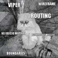 VIPER Все херачат Massive VC ROUTING BOUNDARIES На objcio молчат WIREFRAME    