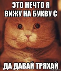 это нечто я вижу на букву с да давай тряхай