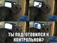  ты подготовился к контрольной?