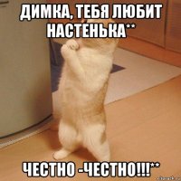 димка, тебя любит настенька** честно -честно!!!**