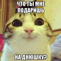 что ты мне подаришь на днюшку?