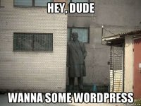 hey, dude wanna some wordpress