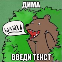 дима введи текст