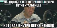 мы сделали тебе ветку япов внутри ветки итальянцев которая внутри ветки немцев