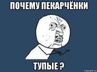 почему пекарчёнки тупые ?