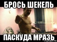 брось шекель паскуда мразь