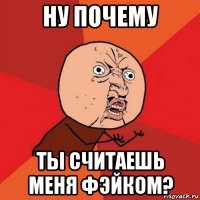 ну почему ты считаешь меня фэйком?