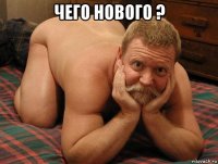 чего нового ? 