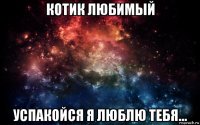 котик любимый успакойся я люблю тебя...