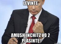 levinte amush inchitz vo 2 plasinte