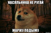 насяльника не ругай маржу подыму