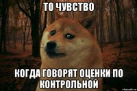 то чувство когда говорят оценки по контрольной