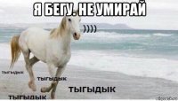 я бегу. не умирай 