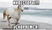 инвесторы!!! ускоряемся!