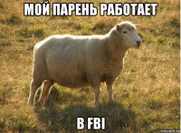 мой парень работает в fbi