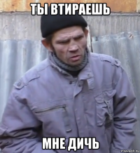 ты втираешь мне дичь