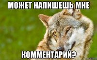 может напишешь мне комментарий?