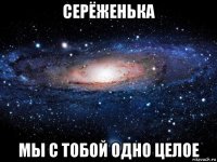 серёженька мы с тобой одно целое