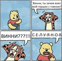 Винни, ты зачем взял мой горшок с говном? ВИННИ???!!! С-Е-Л-У-Я-Н-О-В