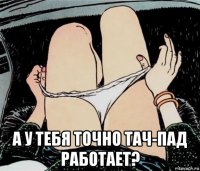  а у тебя точно тач-пад работает?