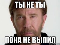 ты не ты пока не выпил