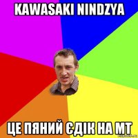 kawasaki nindzya це пяний єдік на мт