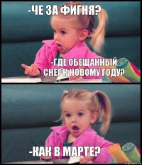 -че за фигня? -где обещанный снег к новому году?  -как в марте?