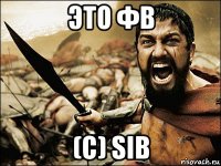 это фв (с) sib