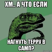 хм.. а что если нагнуть терру в самп?