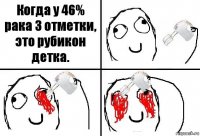 Когда у 46% рака 3 отметки, это рубикон детка.