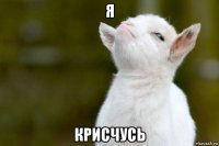 я крисчусь