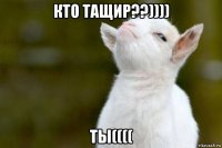 кто тащир??)))) ты((((