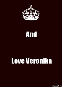 And Love Veronika