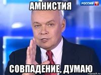 амнистия совпадение, думаю