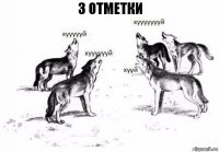 3 отметки