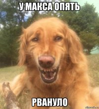 у макса опять рвануло