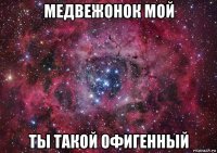 медвежонок мой ты такой офигенный