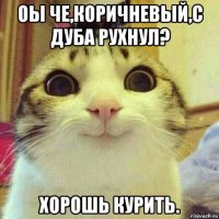 оы че,коричневый,с дуба рухнул? хорошь курить.